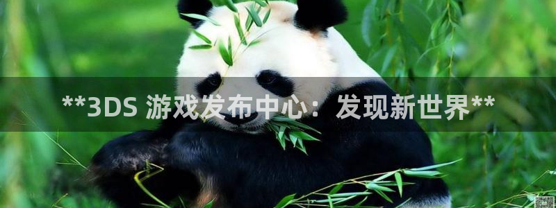 顺盈娱乐登录平台下载官网苹果：**3DS 游戏发布中心：发现新世界**