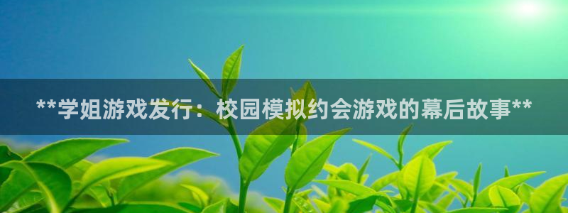 顺盈平台注册网址：**学姐游戏发行：校园模拟约会游戏的幕后故事**