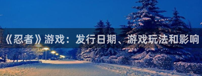 顺盈娱乐眠4o14O使用评测与反馈：《忍者》游戏：发行日期、游戏玩法和影响